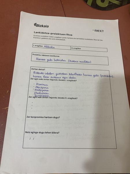 Harrera gida bateratua (Bizkaia mailakoa)